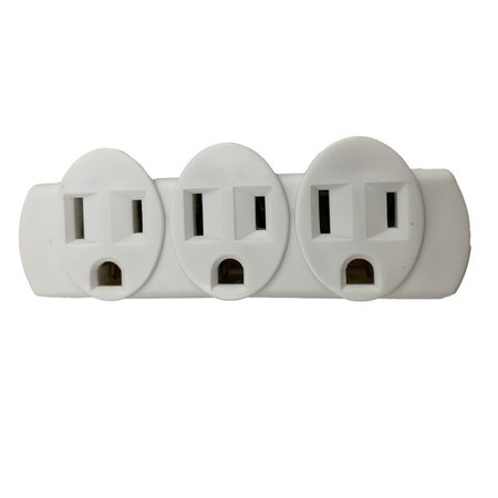 PROJEX ADAPTER 3-OUTLET WHT 15A FA-351B/09PRJ